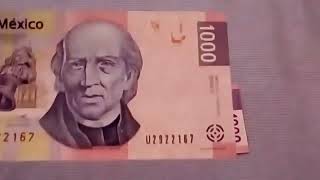 BILLETE De 1000 PESOS MEXICANOS EN PROCESO DE RETIRO [upl. by Vachell943]