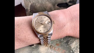 希少10ポイントダイヤロレックスゴールドデイトジャストRef16013ROLEX DATEJUSTヴィンテージロレックス  10point diamondvintage rolex [upl. by Eladroc]