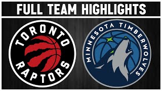 Toronto Raptors vs Minnesota Timberwolves  Nov 21 2024 [upl. by Llacam]