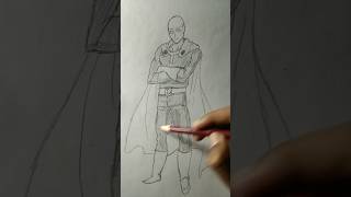 Sitama Drawing  One Punch Man Drawing  shorts [upl. by Whallon]