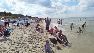 Krynica Morska plaża Zobacz jaka woda 8 sierpnia 2021 [upl. by Attenaz]