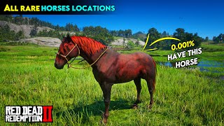 All RARE Horses Locations From Chapter 2  Red dead redemption 2 [upl. by Earased]