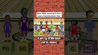 The Best NBA Starting 5 from every Commissioner Era nba [upl. by Acimaj]