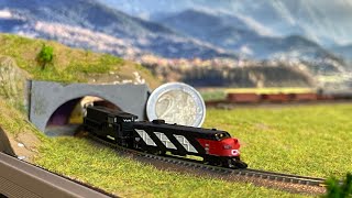 T gauge 1450 Canadian National EMD FP9  GP8 quotT scale meetings 02quot [upl. by Alethea872]