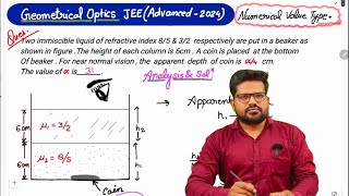 IITJEE Adv2024ProbleSol Geometrical Optics  by Ratnesh Shukla [upl. by Sigismundo]