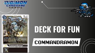 DECK COMMANDRAMON DIGIMON TCG ESPAÑOL  Mazo budget negro  BT6 [upl. by Nasas]