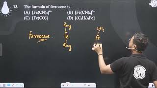 The formula of ferrocene is [upl. by Yllus3]