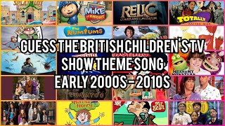 Guess The British Childrens TV Show Theme Song Quiz  Early 2000s  2010s CBBC Cbeebies Citv [upl. by Andrej]