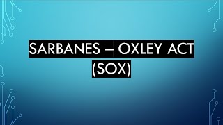 SOX Compliance SarbanesOxley SOX Act  Cyber Security and Laws  SOX Compliance Explained Hindi [upl. by Acirej]