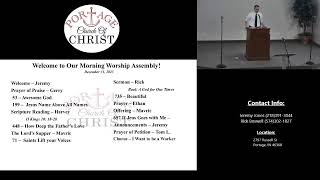 Portage Indiana Church of Christ Livestream 12312023 [upl. by Ahselat116]