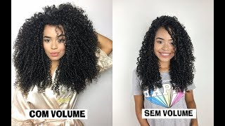 COMO DIMINUIR O VOLUME DO CABELO CACHEADO  Por Daniela Santos [upl. by Atiragram595]