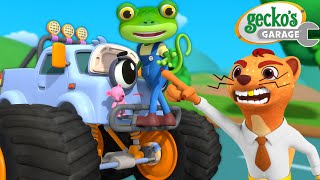 Weasel Steals Mollys Teddy  Geckos Garage  Trucks For Children  Cartoons For Kids [upl. by Ellehsal]