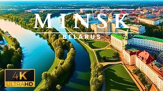 Minsk Belarus 🇧🇾 4K ULTRA HD  Drone Tour [upl. by Anwahsal137]