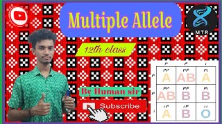 MULTIPLE ALLELE  12TH CLASS By Human sir [upl. by Sampson816]