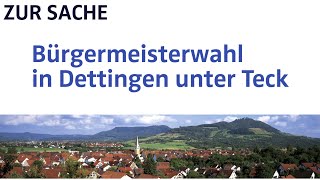 BMWahl Dettingen unter Teck  Rainer Haußmann  Teil 1 [upl. by Alleul863]