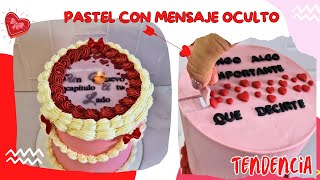 Pasteles en TENDENCIA que revelan un mensaje Secreto  Perfecto para dia de los enamorados [upl. by Gardie]