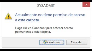 Windows Actualmente no tiene permiso de acceso a esta carpeta [upl. by Anahc]