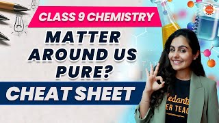 Cheat Sheet Is Matter Around Us Pure Class 9  NCERT 9th Science Chemistry Chapter2 Cheat Sheet [upl. by Blankenship]