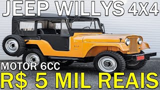 JEEP WILLYS A VENDA A PARTIR DE 5 MIL REAIS [upl. by Arymat]