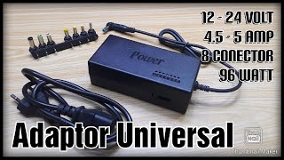 Adaptor DC Universal 12 Volt sd 24Volt 5 Ampere 90watt [upl. by Ahtinak351]