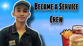 Paano ako naging Service Crew sa Isang Fast Food Chain  mcdonalds servicecrew enjoy [upl. by Cadmann]