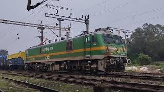 New Katni Jn WAG9HC with Faiveley LX3600 High Rise Pantograph [upl. by Attaynik]