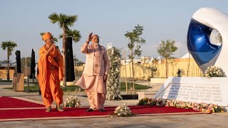 Indias Narendra Modi Opens BAPS Hindu Mandir Temple in Abu Dhabi [upl. by Arvie]