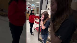 Girl Hits A Nose Blinker In Target [upl. by Egdamlat]