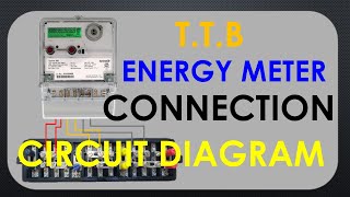 CT amp PT CONNECTION WITH METERENERGY METER CONNECTION AT TTBMETERING CIRCUIT DIAGRAM [upl. by Bent749]