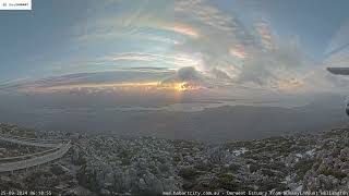 Sunrise Time Lapse September 25 2024 City of Hobart  AUSTRALIA [upl. by Dennet646]