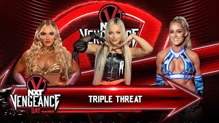 Triple Threat No DQ  Tiffany Stratton vs Liv Morgan vs Michelle McCool [upl. by Edme]