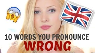 10 English words that you pronounce INCORRECTLY  British English Pronunciation  Free PDF amp Quiz [upl. by Alvarez]