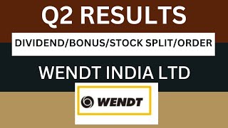 Wendt Q2 Results 2025  Wendt Results Todays  Wendt Share Latest News [upl. by Irolam]