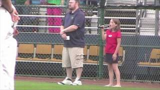 National Anthem By 11 Year Old Hannah Sattler [upl. by Coulombe]