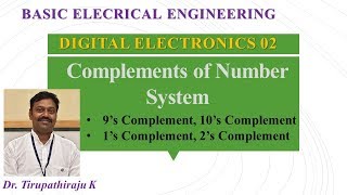 BEE 302 Complements of Number System [upl. by Silyhp]