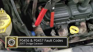 P0456 amp P0457 Fault Codes on a 2007 Dodge Caravan [upl. by Ettenot567]