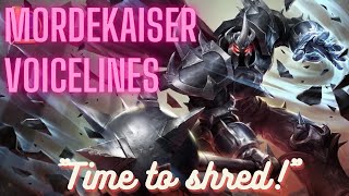 old Mordekaiser Voice Lines English Subtitled  League of Legends [upl. by Nalehp]