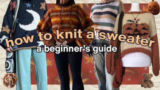 ˖𓍢ִ໋🧶 A Guide to Knitting The Sweater of Your Dreams  Knitting tutorial  Duplicate Stitch tutorial [upl. by Root]