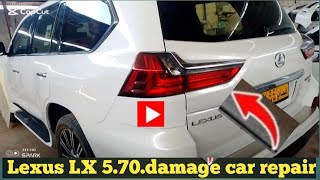 newvlogLexus LX 570damage car repairing YouTubechannel waheed oman [upl. by Elauqsap230]