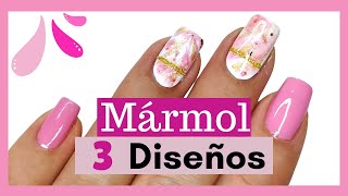 Cómo hacer Uñas MARMOLEADAS con esmalte normalefecto mármol en uñasMarble Nails tutorial [upl. by Tooley239]