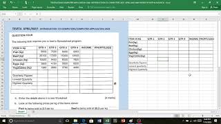 TEVETA PAST PAPER 2023 INTRODUCTION TO COMPUTERCOMPUTER APPLICATIONS Q4 By Misheck Botha [upl. by Nye]