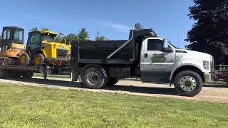 F750 dump truck pulling 20 ton trailer [upl. by Rostand66]