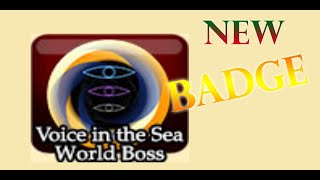 AQW NEW VOICE IN THE SEA WORLD BOSS BADGE JOIN SEAVOICE WORLD BOSS BATTLE 2023 [upl. by Juakn]