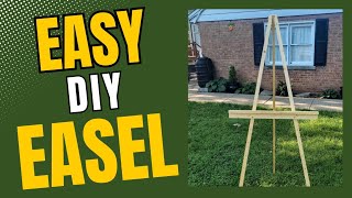 How to Build Your Own Wood EaselUnder 5 [upl. by Buseck691]