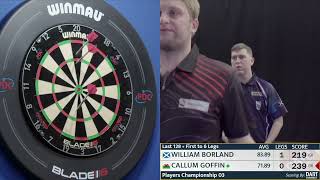 William Borland vs Callum Goffin  Players Championships 3 2024  PDC Darts First Round Full Match [upl. by Aitekram]