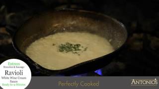 Chef Made Entrees For Home Ravioli White Wine Cream Sauce [upl. by Barbara]