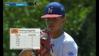 LLWS 2019 Texas vs Louisiana  Southwest Regional Championship [upl. by Reppiks]