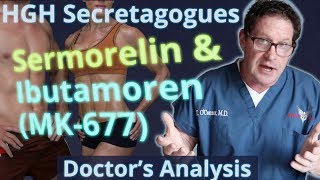 Sermorelin amp Ibutamoren MK677  HGH Secretagogues  Docs Analysis of Side Effects amp Properties [upl. by Marylynne738]