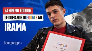 Irama Nera Amici Sanremo il cantante risponde alle domande di Google [upl. by Jerrilyn]