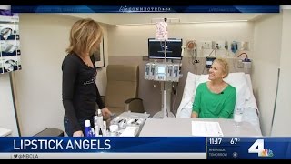 NBC 4 Los Angeles Visits Lipstick Angels at CedarsSinai Medical Center [upl. by Bilek]